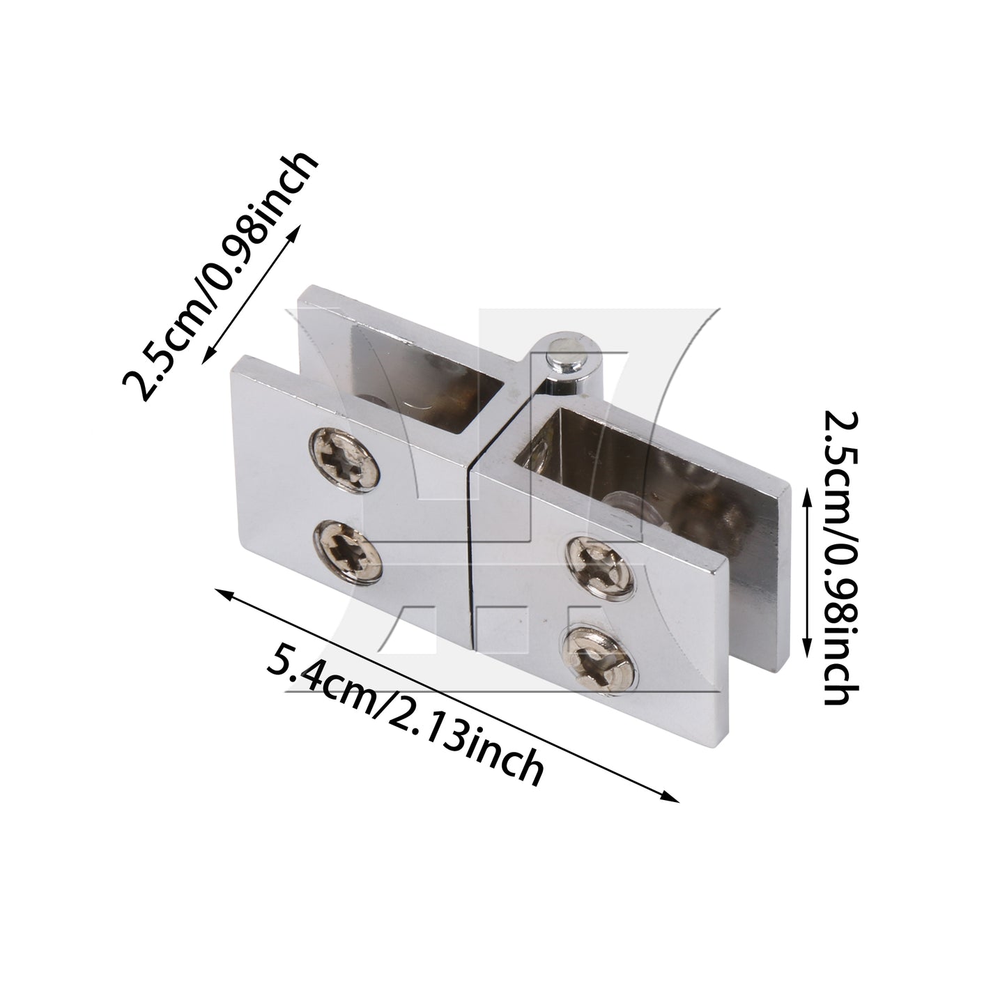 BQLZR 180 Degree Glass Door Cupboard Cabinet Clamp Hinge