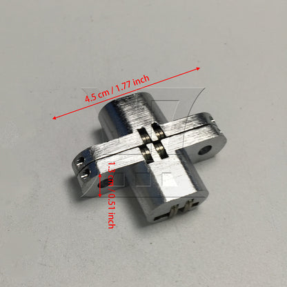 BQLZR 2pcs Hidden Stainless Steel Invisible Concealed Cross Hinge for Jewelry Box