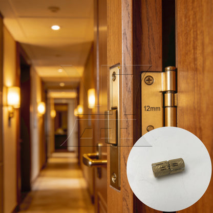 BQLZR  Copper Hidden Invisible Barrel Concealed 12mm Hinge for Cabinet Door