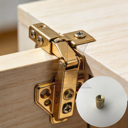 BQLZR  Copper Hidden Invisible Barrel Concealed 12mm Hinge for Cabinet Door