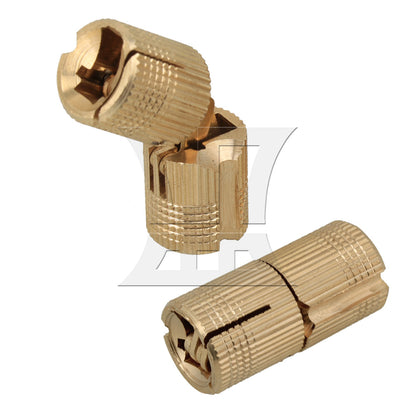 BQLZR  Copper Hidden Invisible Barrel Concealed 12mm Hinge for Cabinet Door