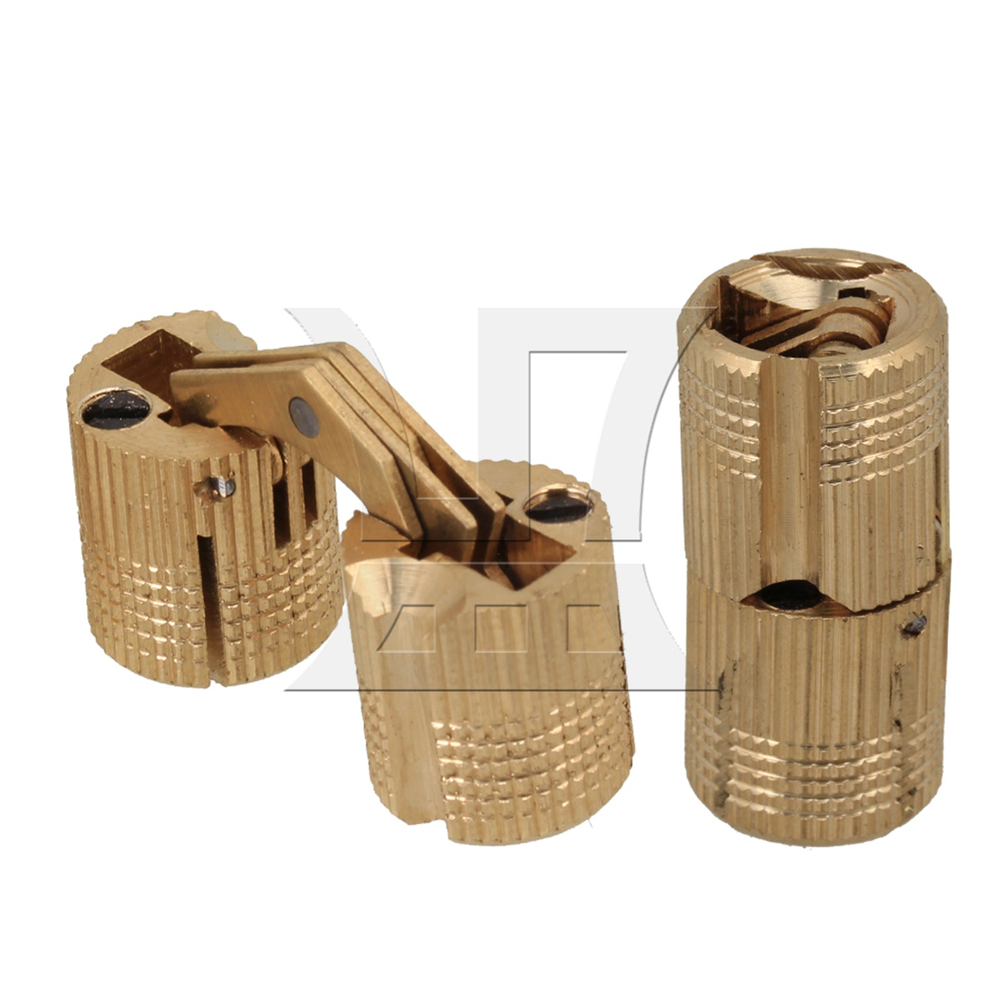 BQLZR  Copper Hidden Invisible Barrel Concealed 12mm Hinge for Cabinet Door