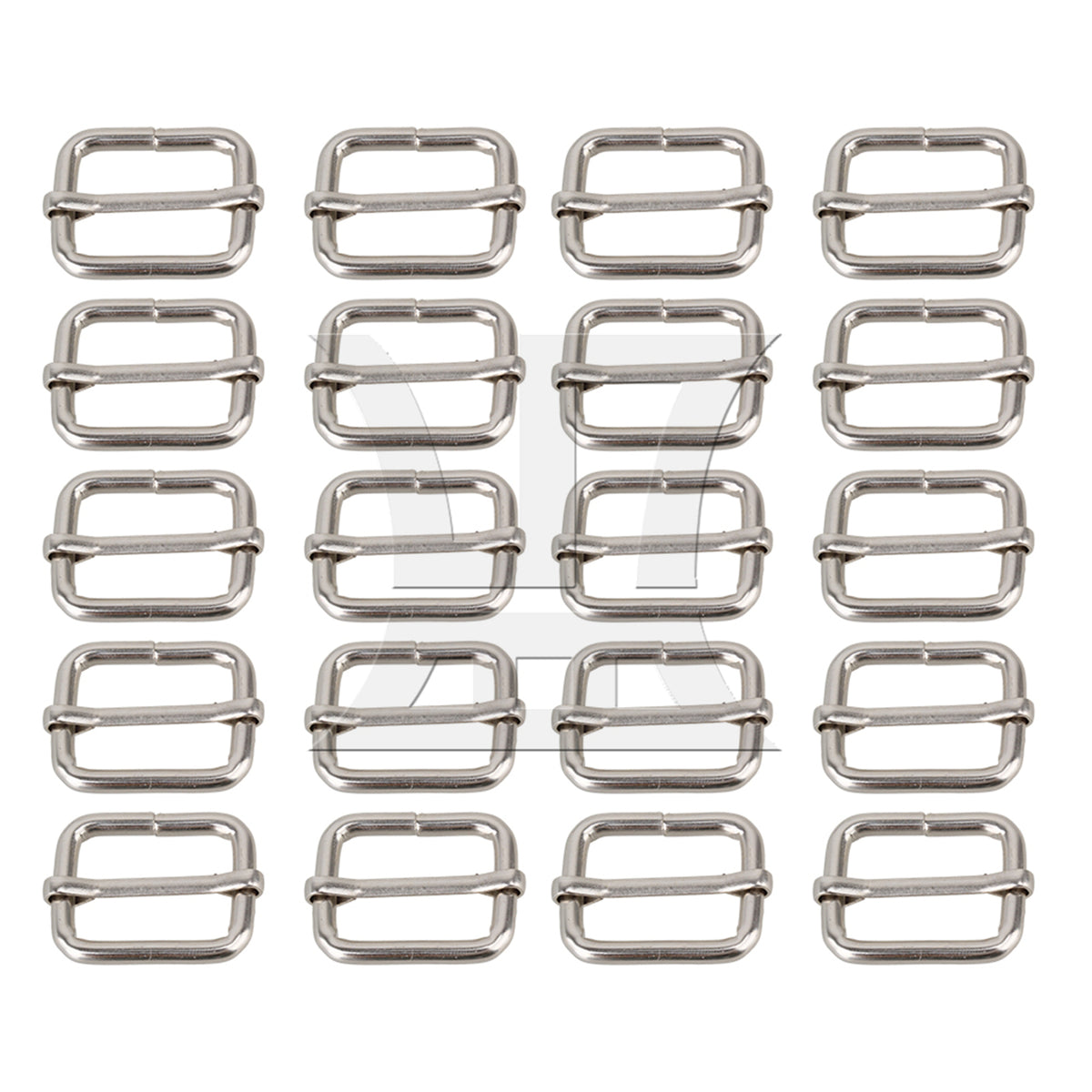 BQLZR  Metal Slides Tri-glides Wire-formed Roller Pin Buckles 25mm Strap Adjuster