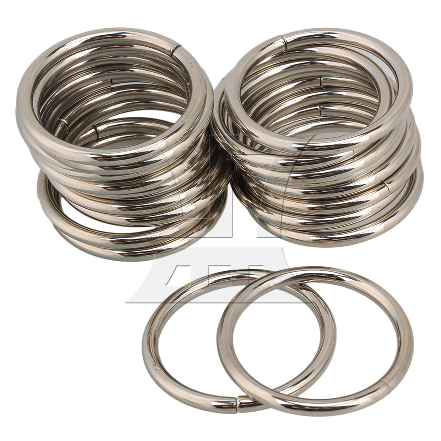 BQLZR  38mm Metal O-Ring O Ring Non Nickel Plated For Purse Making Craft