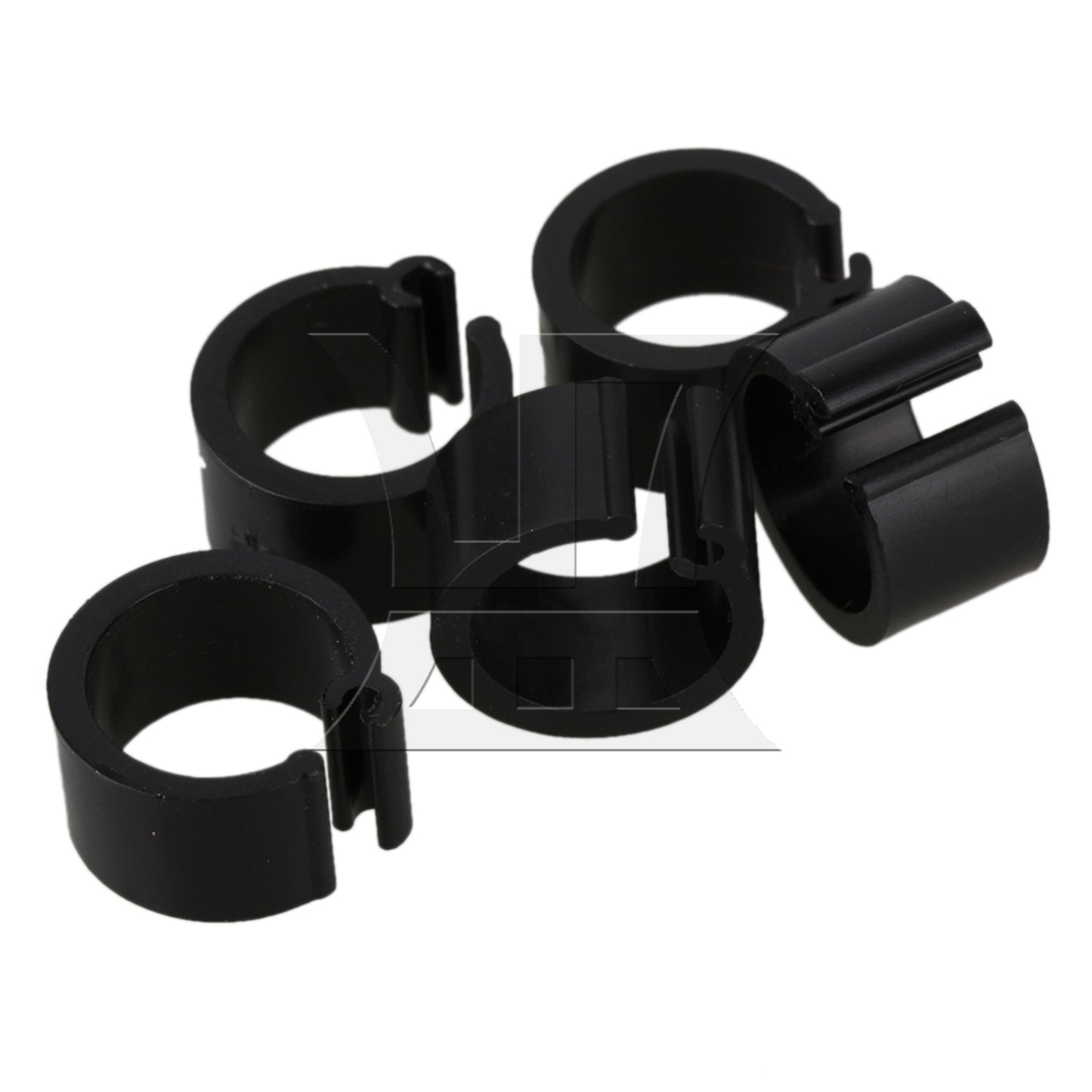 BQLZR 100pcs Black Chicken Pigeon Leg Band Poultry Dove Bird Parrot Clip Ring 8mm