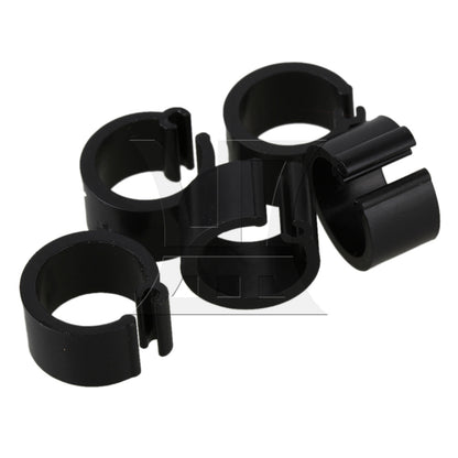 BQLZR 100pcs Black Chicken Pigeon Leg Band Poultry Dove Bird Parrot Clip Ring 8mm