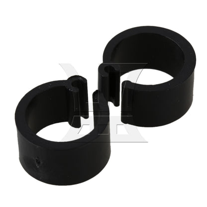 BQLZR 100pcs Black Chicken Pigeon Leg Band Poultry Dove Bird Parrot Clip Ring 8mm