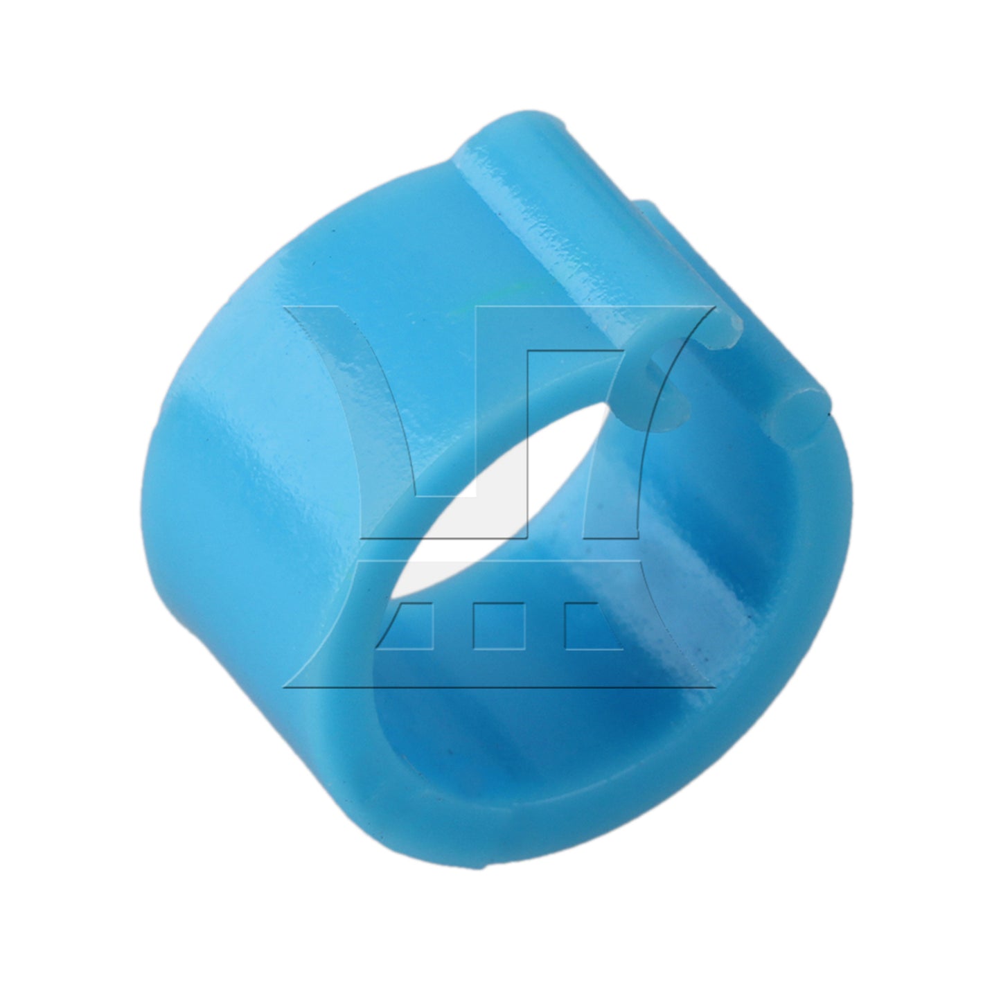 BQLZR 100pcs Blue Plastic Poultry Leg Bands Bird Chicks Ducks Clip-on Rings 8mm