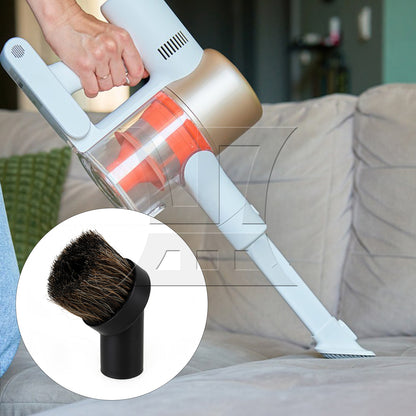 BQLZR Vacuum Round Brush Soft Bristles Replacement Part 1-1/2 Inch Inner Dia Black