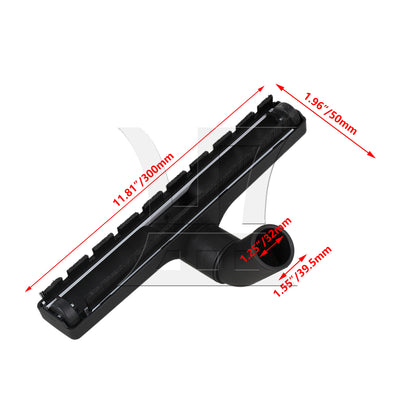 BQLZR 32mm Inner Dia Vacuum Attachment 360 Floor Brush Tool with Wheel 30x5cm