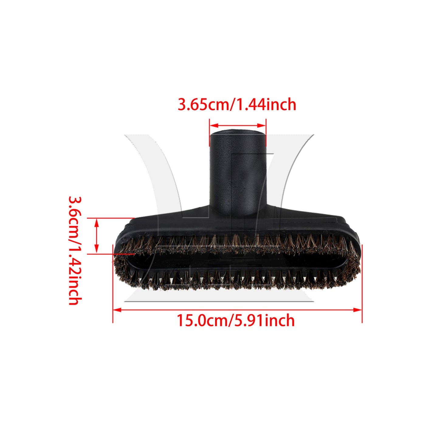 BQLZR Square Horse Hair Sweeping Brush Replace Tool Attachment For Vacuum 32mm