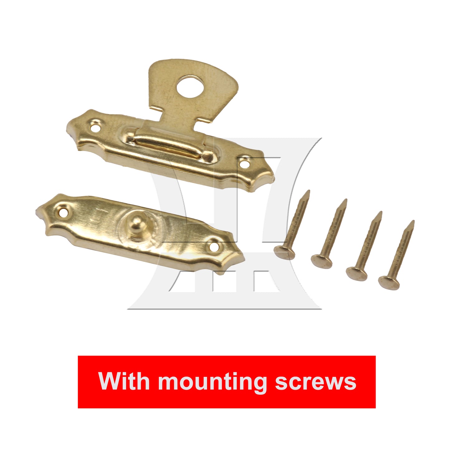 BQLZR 20pcs Mini Jewelry Chest Box Buckles Toggle Hasp Iron Latch Catch Clasp Golden
