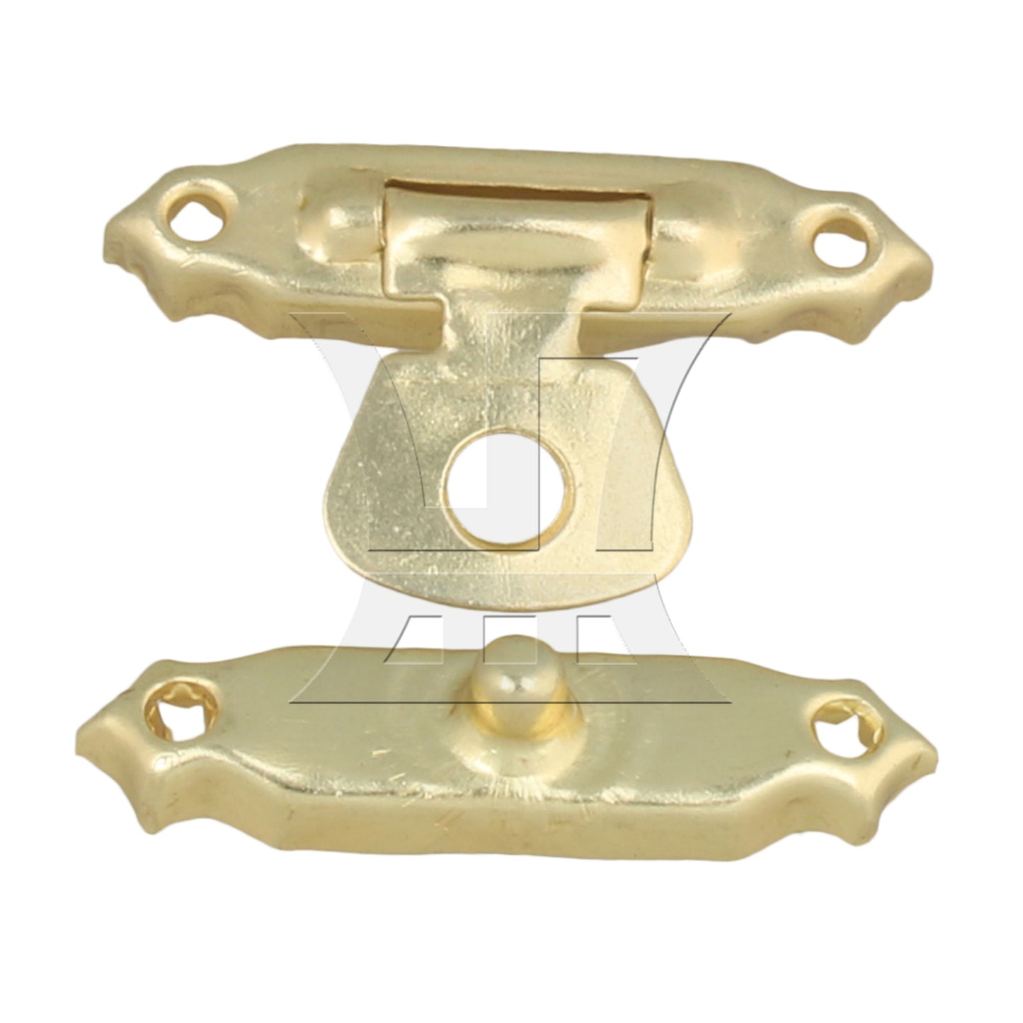 BQLZR 20pcs Mini Jewelry Chest Box Buckles Toggle Hasp Iron Latch Catch Clasp Golden