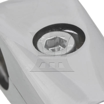 BQLZR  Metal Drying Rack Pipe Fittings Two-way Connector 0.98inch Silver