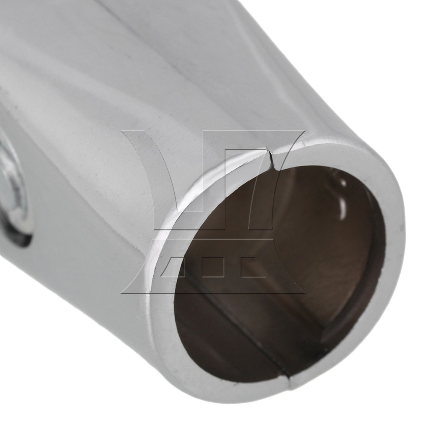 BQLZR  Metal Drying Rack Pipe Fittings Two-way Connector 0.98inch Silver