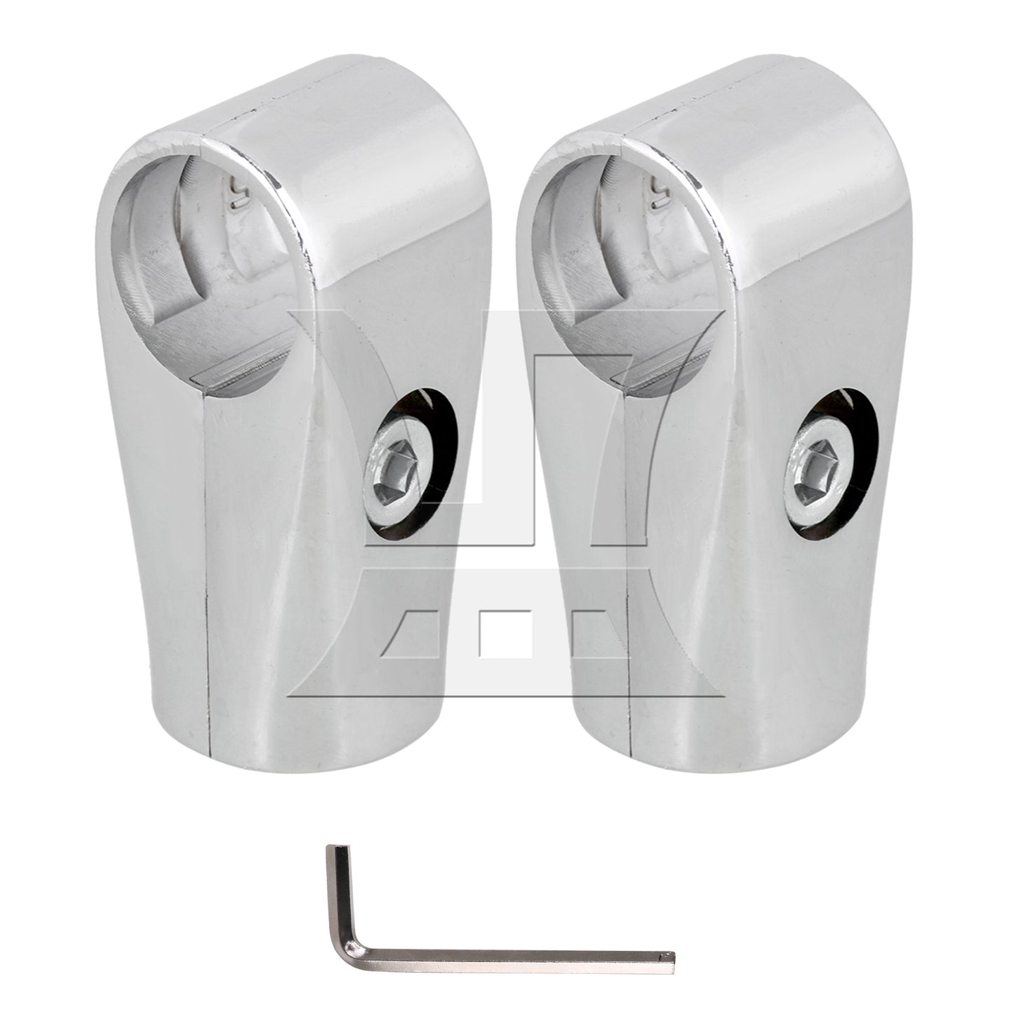 BQLZR  Metal Drying Rack Pipe Fittings Two-way Connector 0.98inch Silver