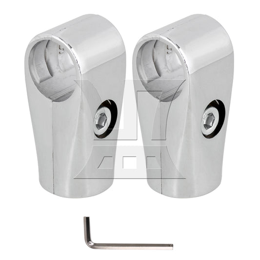 BQLZR  Metal Drying Rack Pipe Fittings Two-way Connector 0.98inch Silver