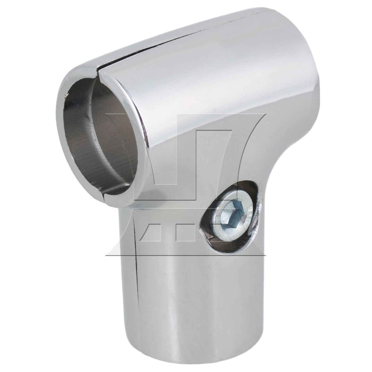 BQLZR 25mm Shelf Display Rack Scaffold Tube Connector Aluminum Tee Pipe Fitting Silver