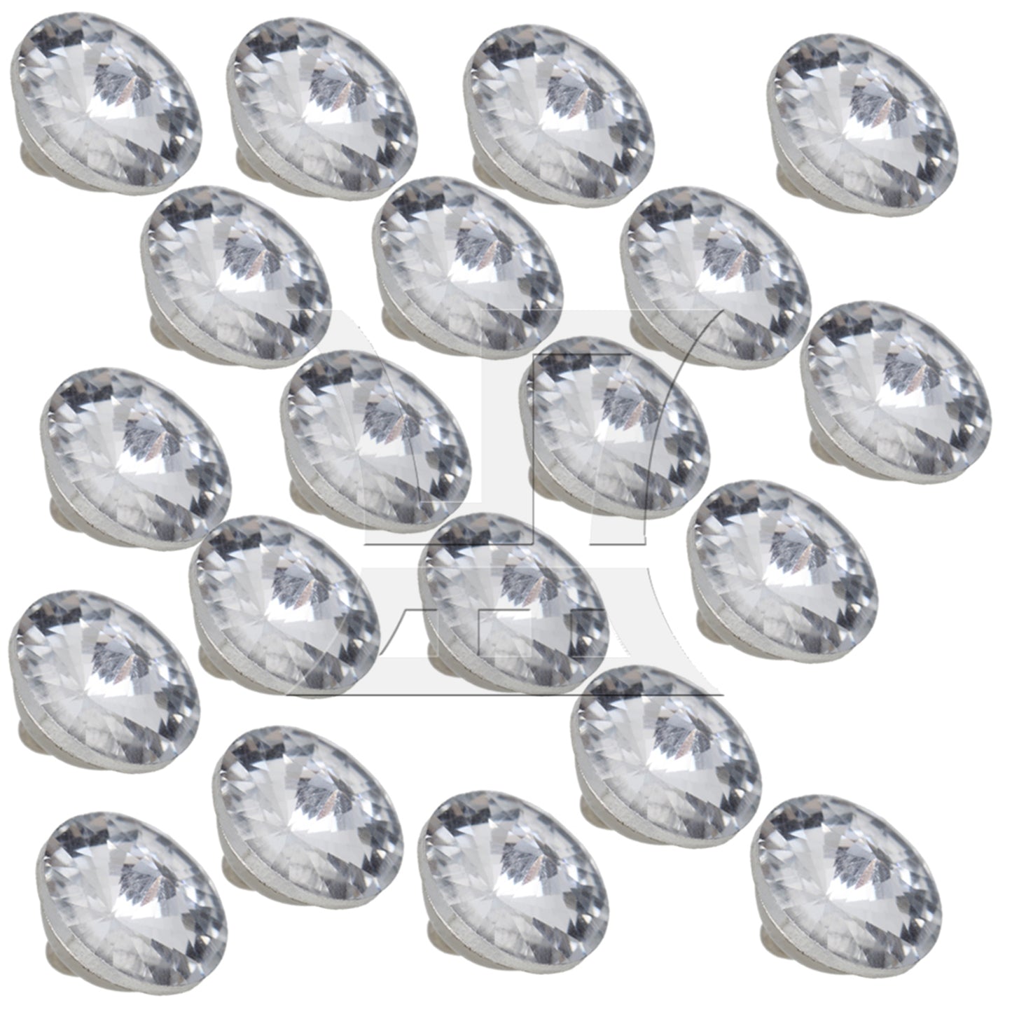 BQLZR 14mm DIY Rhinestone Sew On Upholstery Crystal Sofa Headboard Buttons 20pcs Dia