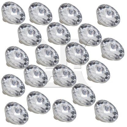 BQLZR 14mm DIY Rhinestone Sew On Upholstery Crystal Sofa Headboard Buttons 20pcs Dia
