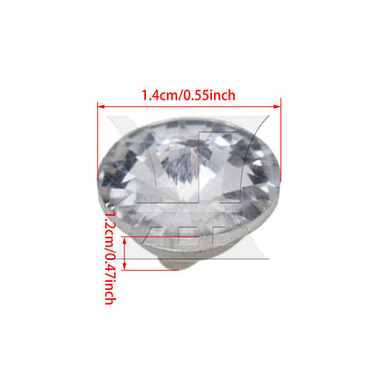 BQLZR 14mm DIY Rhinestone Sew On Upholstery Crystal Sofa Headboard Buttons 20pcs Dia