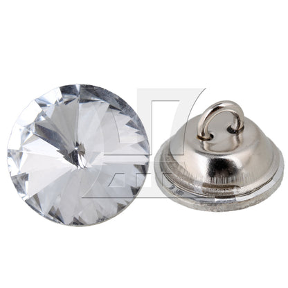 BQLZR 14mm DIY Rhinestone Sew On Upholstery Crystal Sofa Headboard Buttons 20pcs Dia