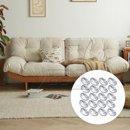 BQLZR 20 Pieces Crystal Upholstery Buttons 30mm Round Satellite Stone DIY Decorative
