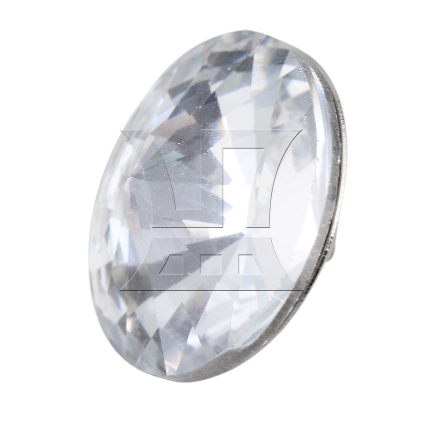 BQLZR 20 Pieces Crystal Upholstery Buttons 30mm Round Satellite Stone DIY Decorative