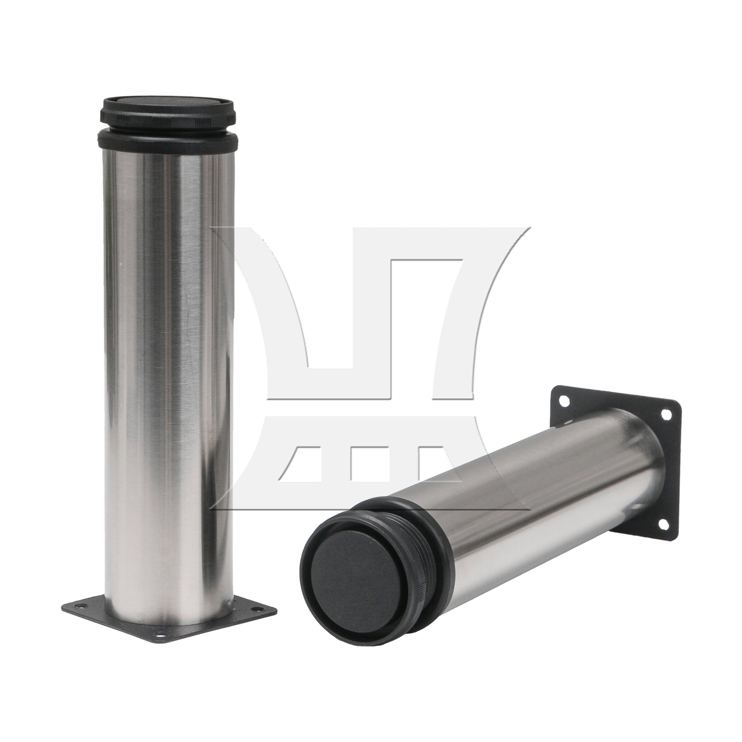 BQLZR Adjustable Stainless Steel Furniture Legs w/ Feet Pad 1.97" x 7.87"