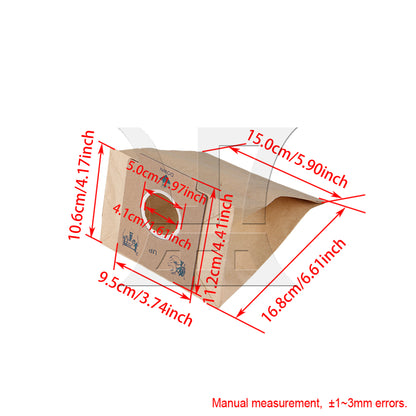 BQLZR Vacuum Bags Replacement for ZC1120B ZC1120R 6.7x5.9inch