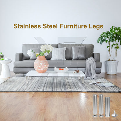BQLZR  1.97"x9.84" Stainless Steel Adjustable Cabinet Legs w/ Screwdriver