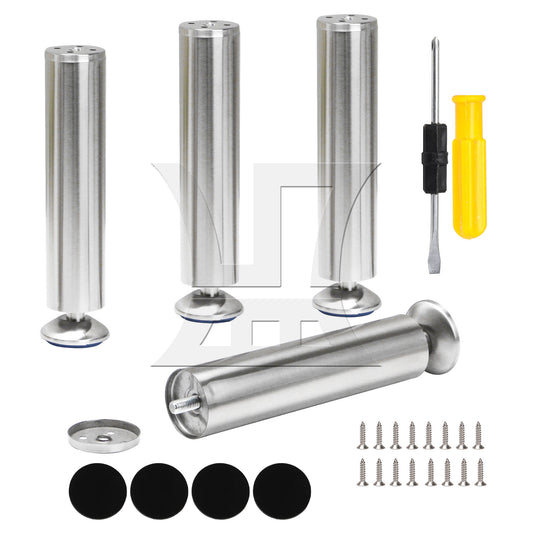 BQLZR  1.97"x9.84" Stainless Steel Adjustable Cabinet Legs w/ Screwdriver