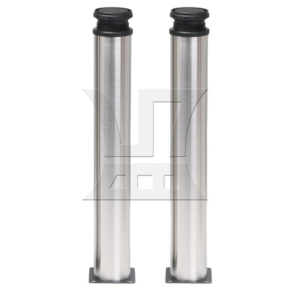 BQLZR  50x350mm Adjustable Cabinet Coffee Table Leg Stainless Steel w/ Screws