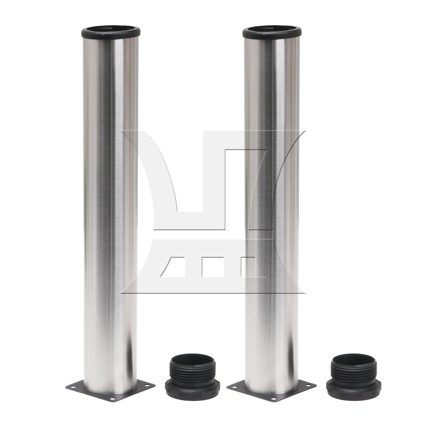 BQLZR  50x350mm Adjustable Cabinet Coffee Table Leg Stainless Steel w/ Screws