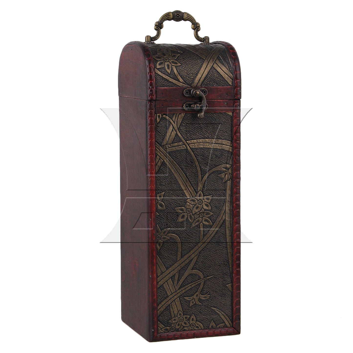 BQLZR Exquisite Retro Wooden Gift Box Vintage Wine Storage Box Case Holder
