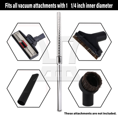 BQLZR Silver 00146 Stainless Steel Vacuum Wand Accessories Replacement
