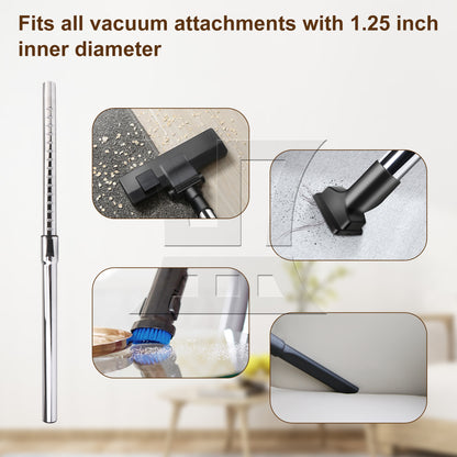 BQLZR Silver 00146 Stainless Steel Vacuum Wand Accessories Replacement