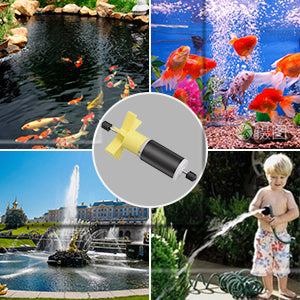 BQLZR Yellow 16mm Replacement Impeller Miniature Submersible Pumps Dedicated Rotor