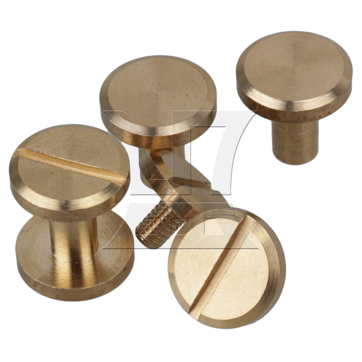 BQLZR 10x4x6mm Flat Binding Screws Posts Brass Scrapbooking Rivets