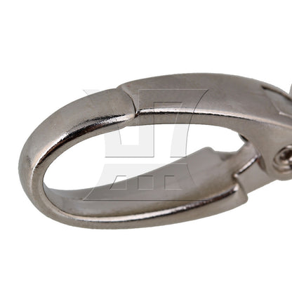 BQLZR 10pcs 16mm D-shape Swivel Zinc Alloy Clasps Buckle Snap Hook for Bag Straps
