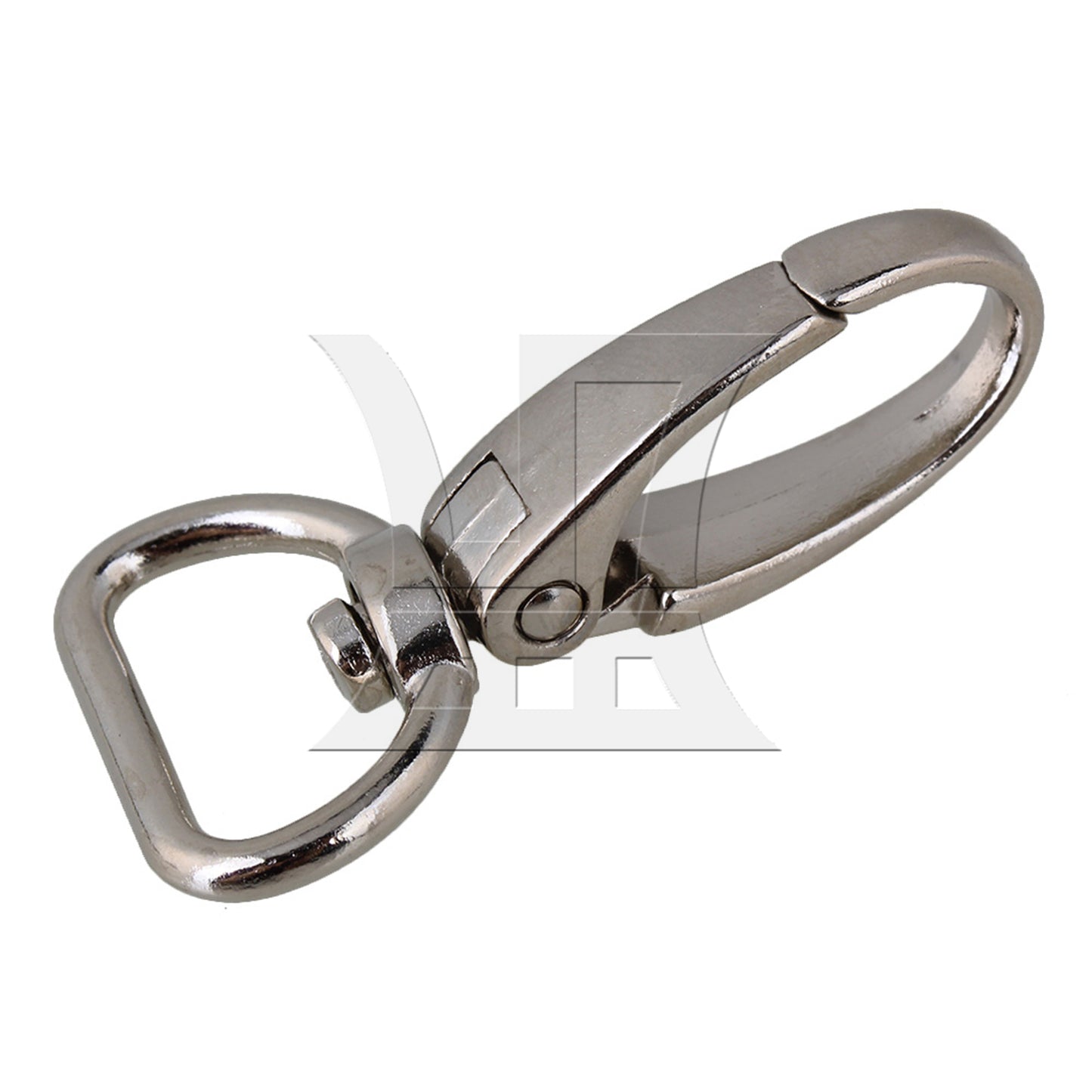 BQLZR 10pcs 16mm D-shape Swivel Zinc Alloy Clasps Buckle Snap Hook for Bag Straps