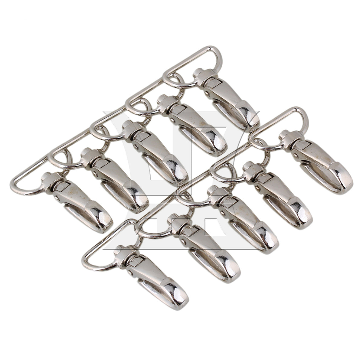 BQLZR 10 Pieces 25mm D-shape Zinc Alloy Lobster Clasps Buckle Swivel Snap Hook