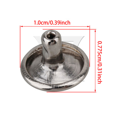 BQLZR Double Side Flat Round Rapid Rivets Stud 10 x 8mm Punk Spots