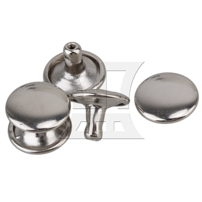BQLZR Double Side Flat Round Rapid Rivets Stud 10 x 8mm Punk Spots