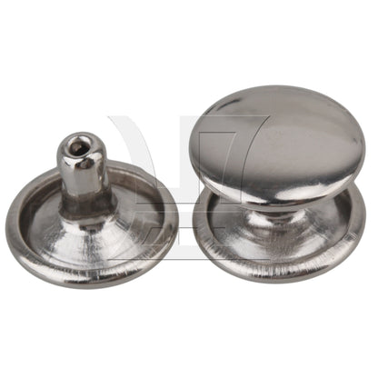 BQLZR Double Side Flat Round Rapid Rivets Stud 10 x 8mm Punk Spots