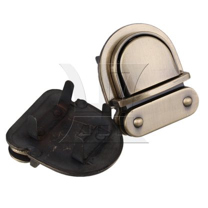 BQLZR 2pcs 43x38x29mm Alloy Buckles Purse Snap Clasps Closure For Purse Handbag