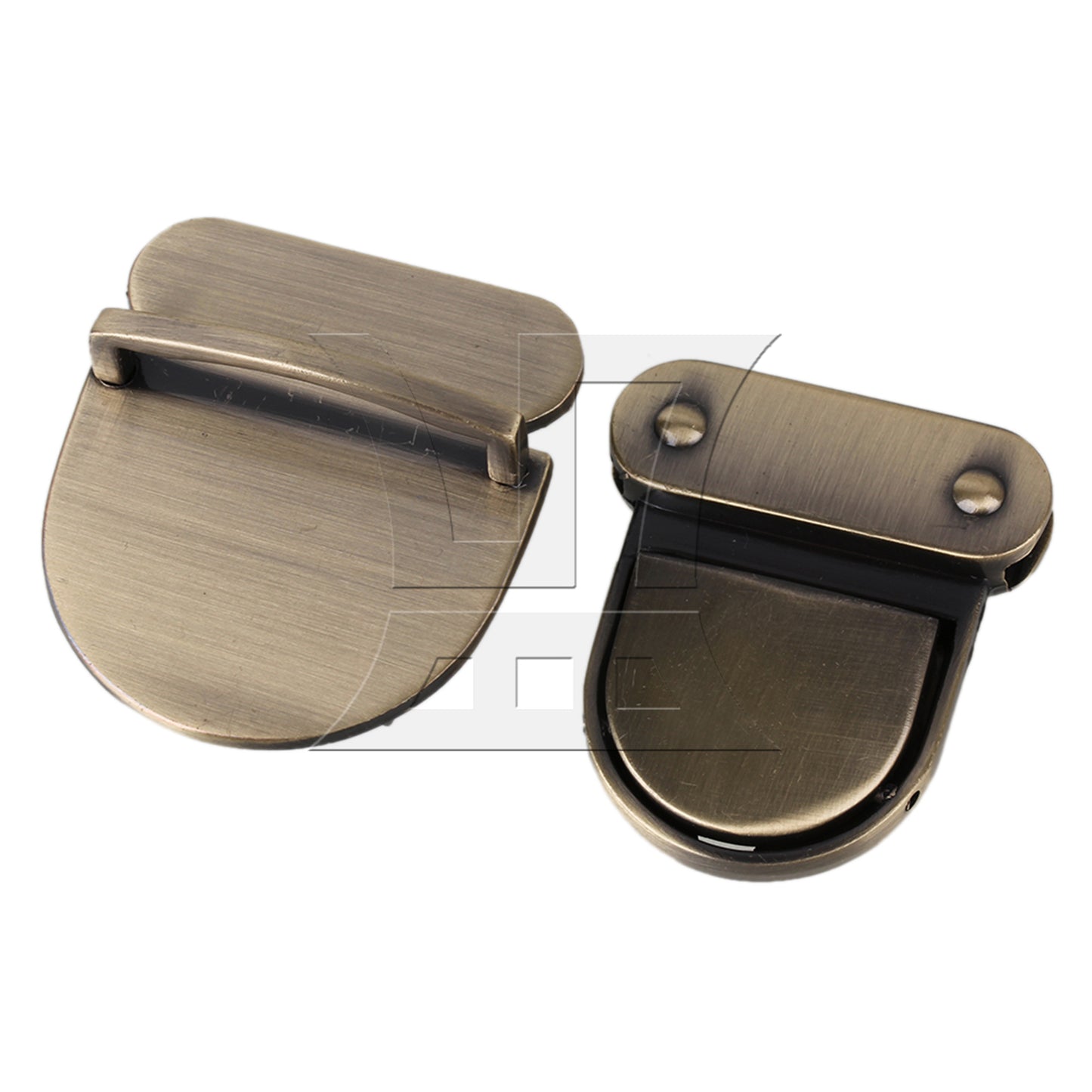 BQLZR 2pcs 43x38x29mm Alloy Buckles Purse Snap Clasps Closure For Purse Handbag