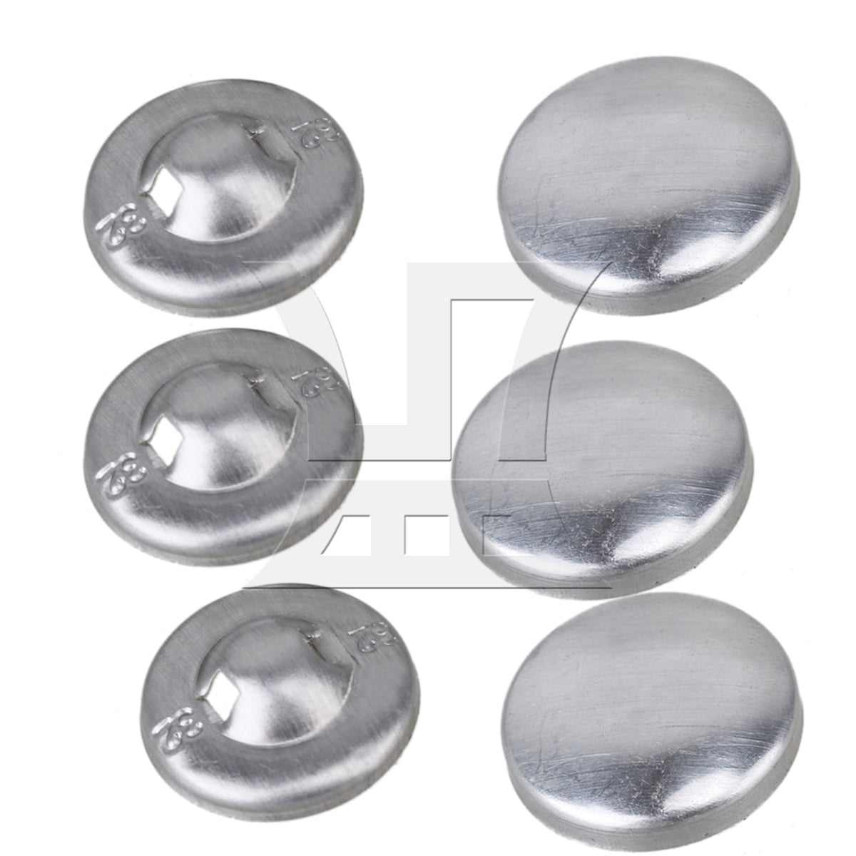 BQLZR 500pcs 32L Fabric Cover Button 19mm Dia With Metal Studs DIY Buttons