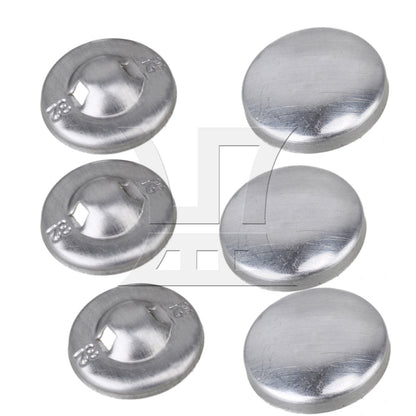 BQLZR 500pcs 32L Fabric Cover Button 19mm Dia With Metal Studs DIY Buttons