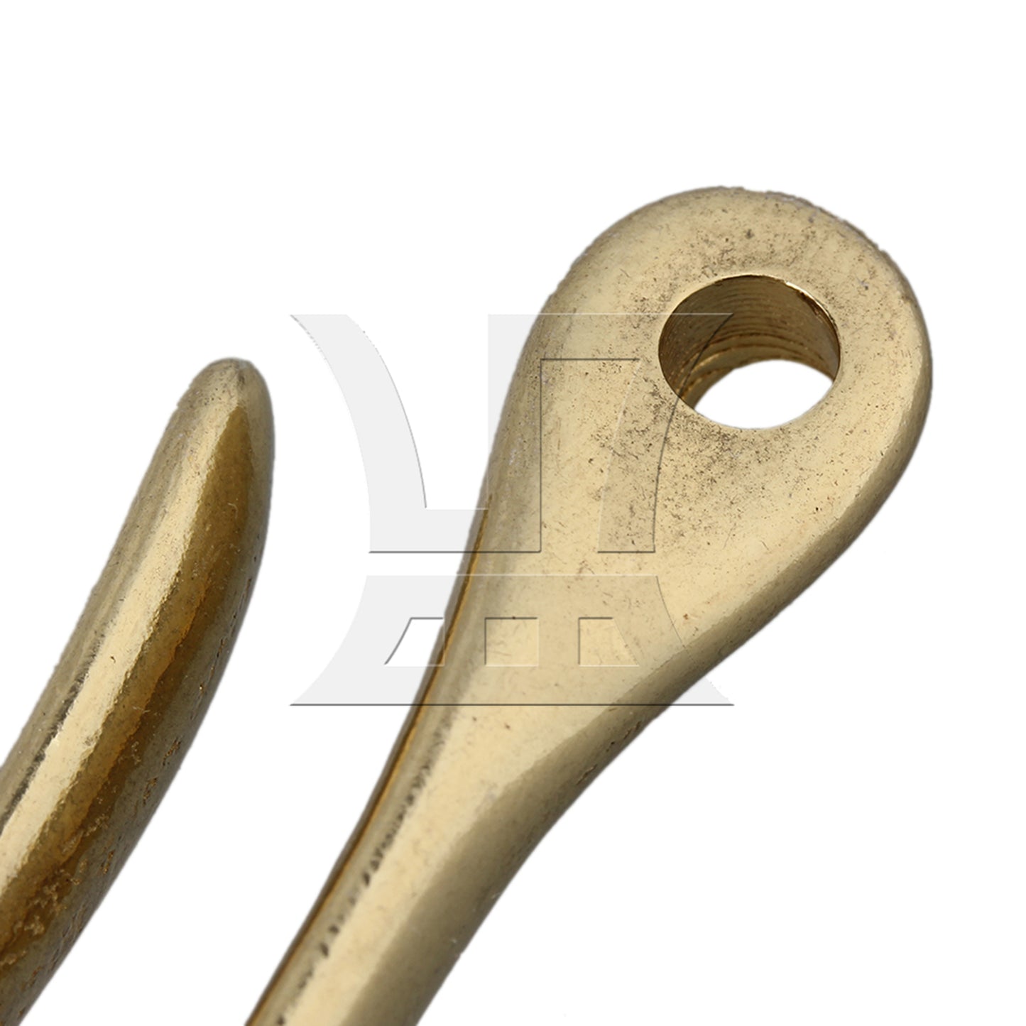BQLZR 72mm Rentro Solid Brass Fish Hook Key Chain U Hook Clip Holder